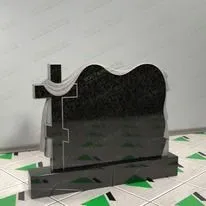 Памятник с крестом и драпировкой № 17616