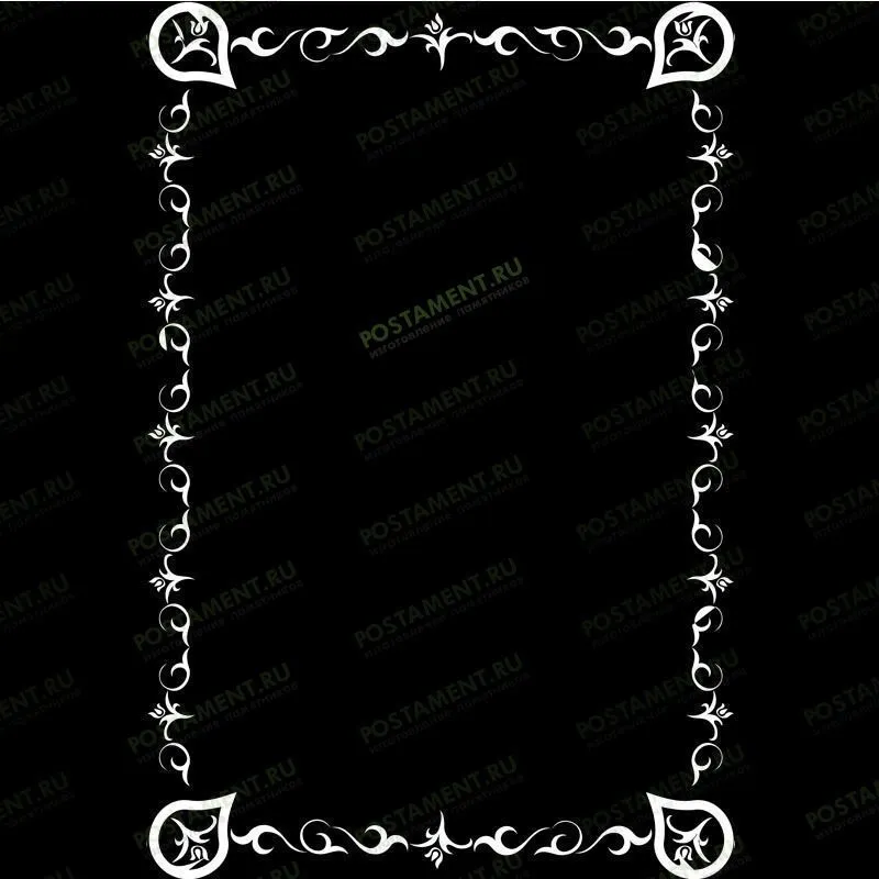 Рамка на памятник гравировка 91221