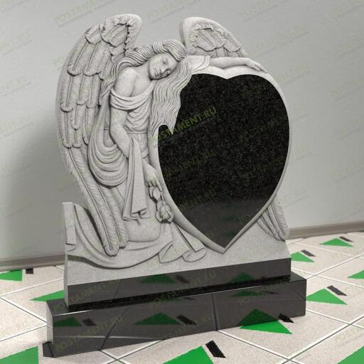 Ангел с сердцем на могилу эксклюзивный 14406
