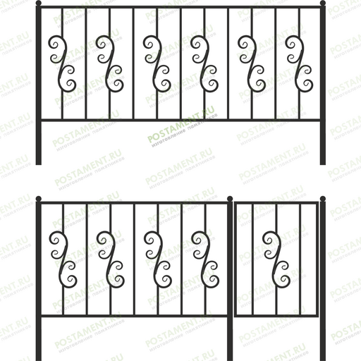 Высокая ограда на могилу фото 33008