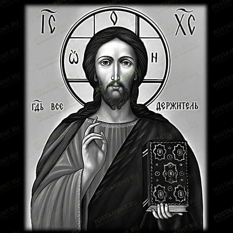 Икона "Господь Вседержитель" на памятник 98010
