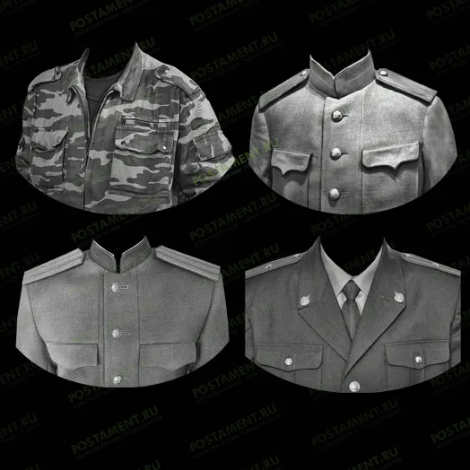 Военная форма для гравировки на памятниках