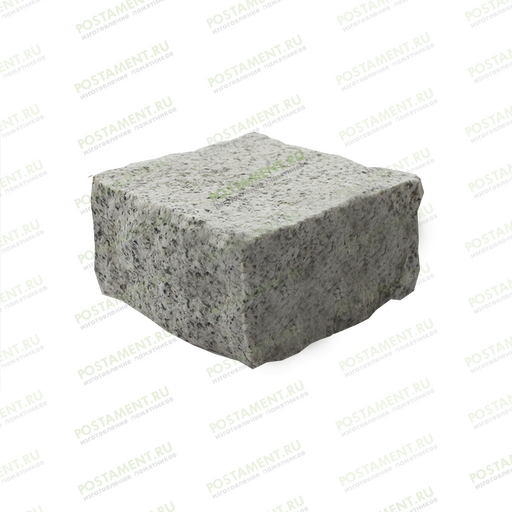 Брусчатка из серого гранита для оформления могилы