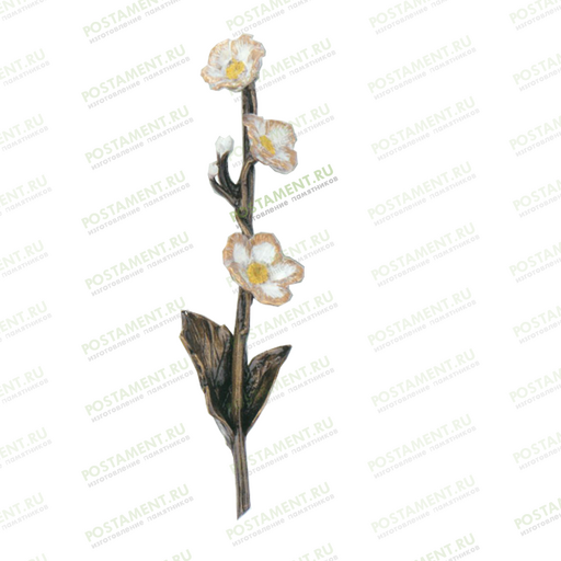 Веточка на памятник из бронзы 82033