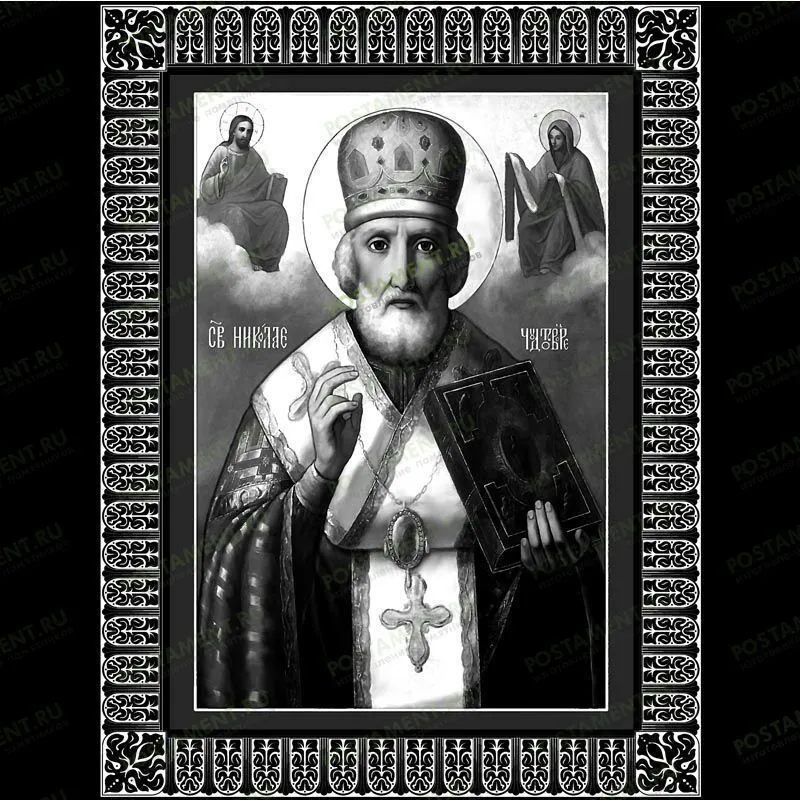 Икона Николай Чудотворец на памятник 98048