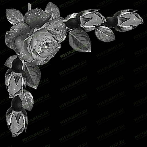 розочки уголок на памятник 96049