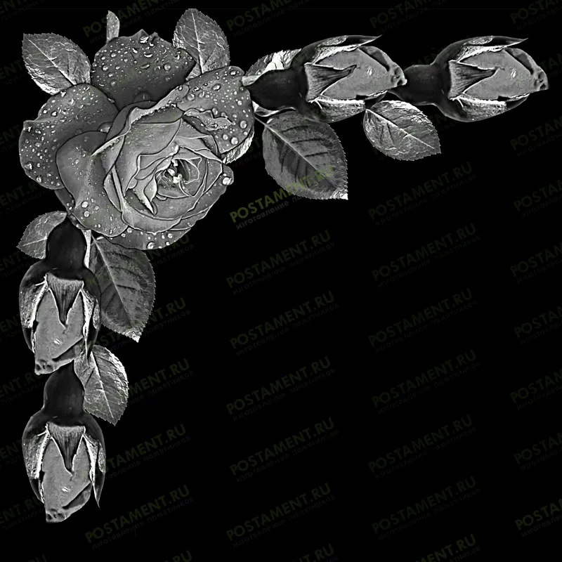 розочки уголок на памятник 96049