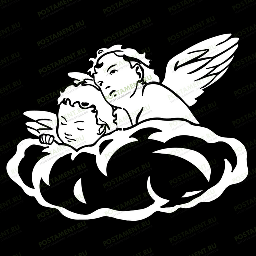 ангелочки на облаках на памятник гравировка