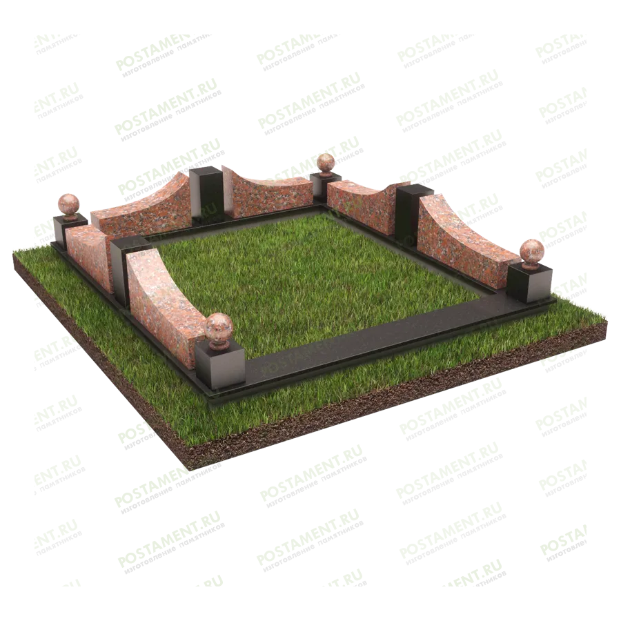Цоколь на могилу 22134