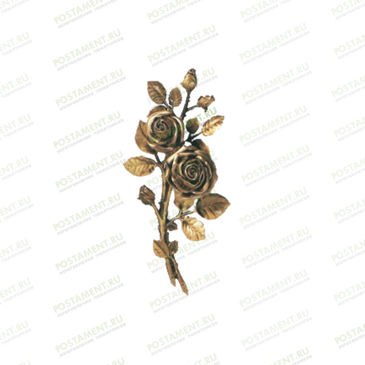Розочка на памятник из бронзы 82049