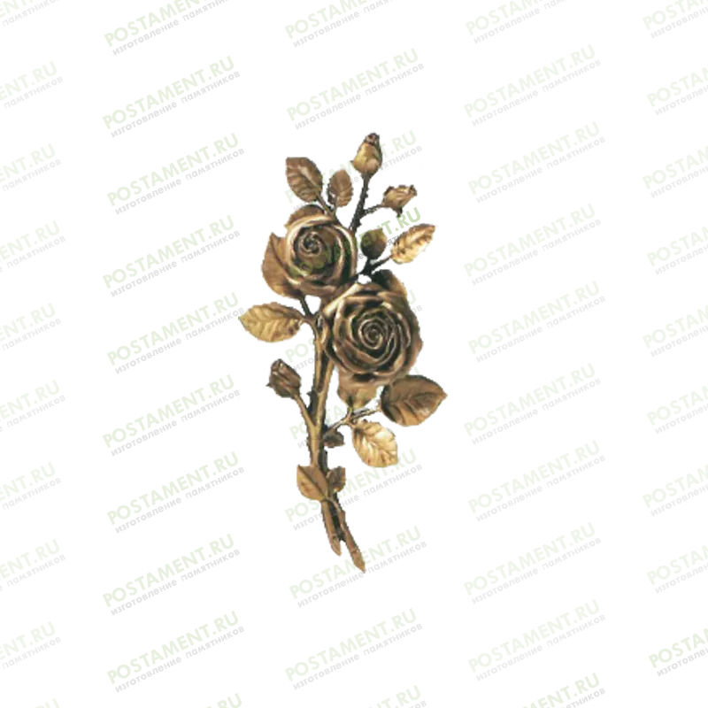 Розочка на памятник из бронзы 82049