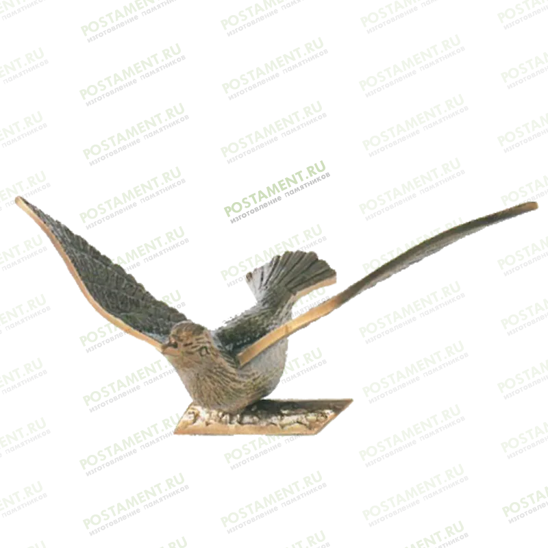 Птичка из бронзы на памятник 82080