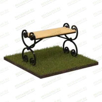 Лавка деревянная 50108 для оформления могилы