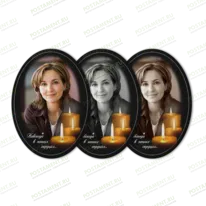 Керамика овальная на памятник 91818