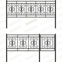 Ограда высокая 33006