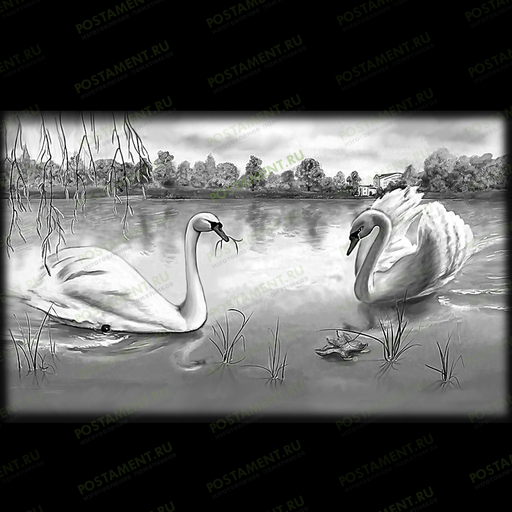 лебеди оформление на памятник 91150
