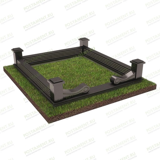 Ограда из гранита эксклюзивная 22307