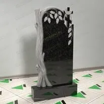 Памятник с дубом и крестом № 12126