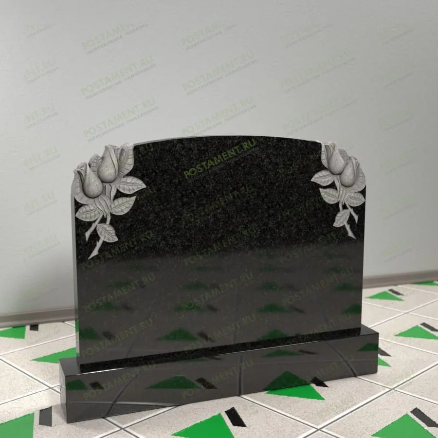 Памятник с розами 17660