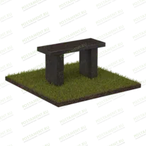 Скамейка из гранита 55113 для оформления могилы