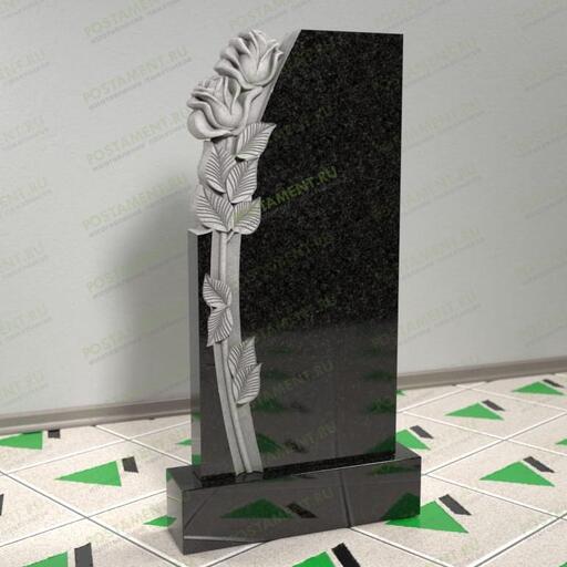 Памятник с резными розами 12580