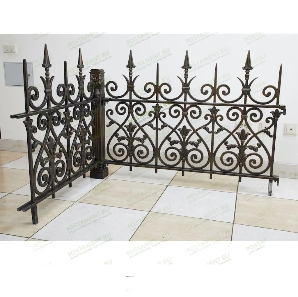 Ограда чугунная на могилу 82921