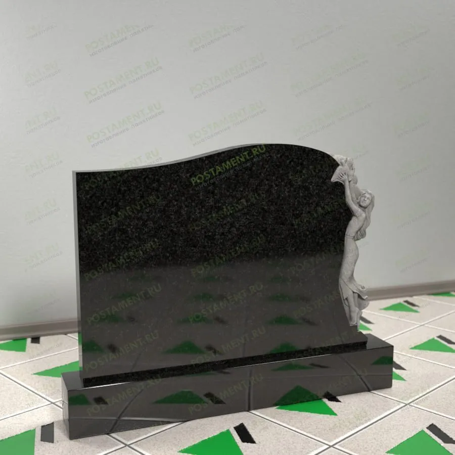 Памятник со скорбящей горизонтальный 17833