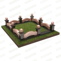 Элитный цоколь на могилу 22145