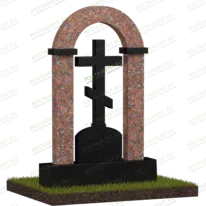 Каменный крест с аркой на могилу № 18633
