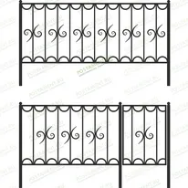 Ограда высокая 33002