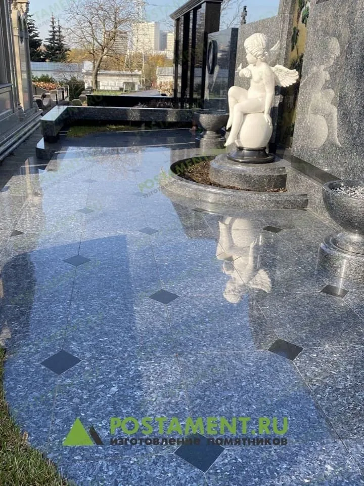 Гранитная плитка Блю Перл