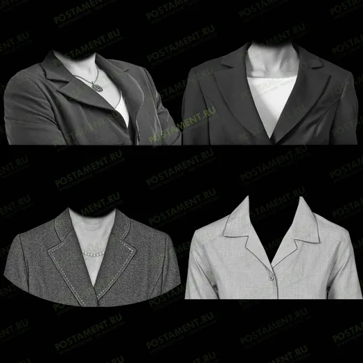 Женский пиджак на памятник