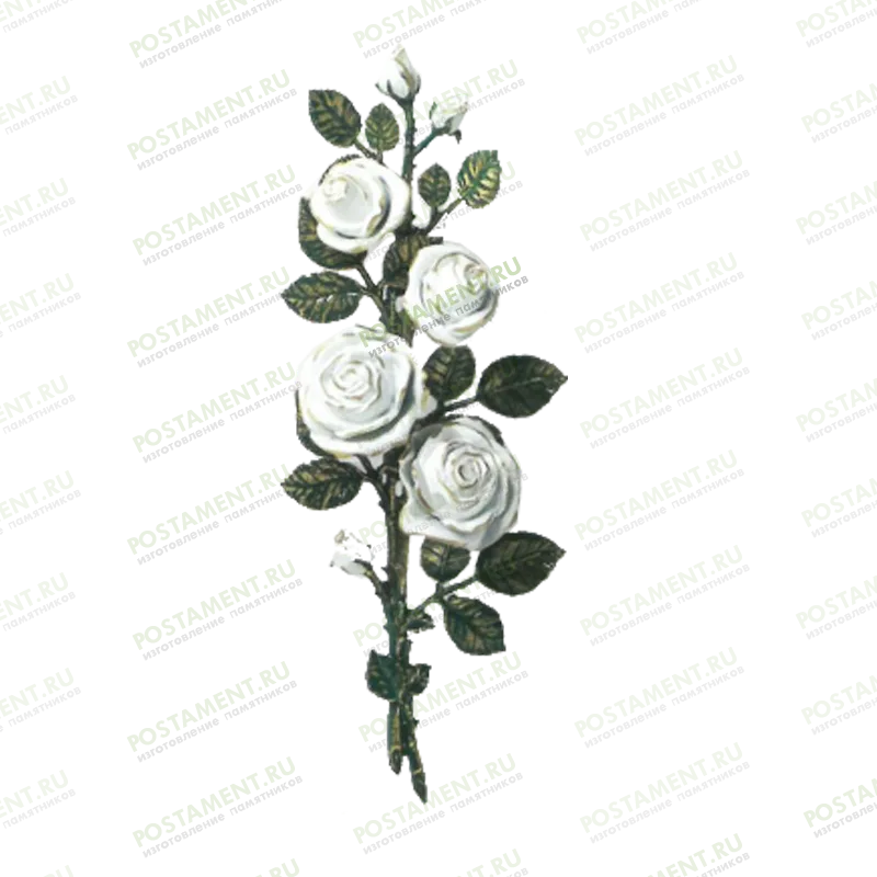 Розочка на памятник из бронзы 82047