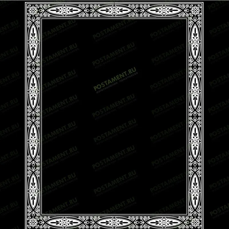 Рамка на памятник гравировка 91248