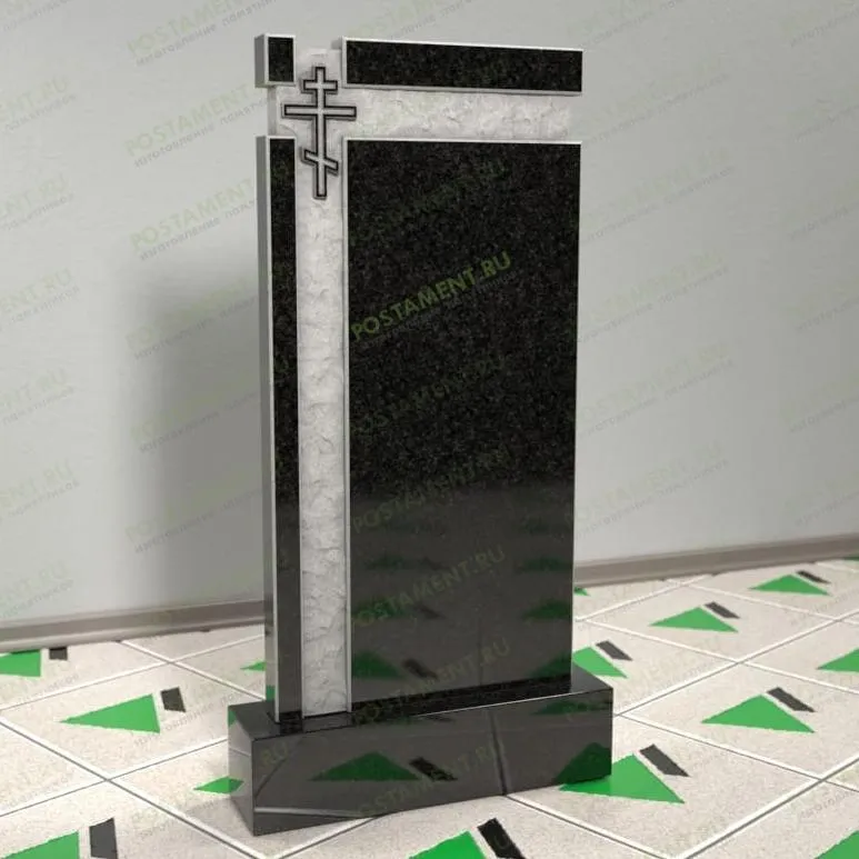 Памятник с крестом и бучардой 10810