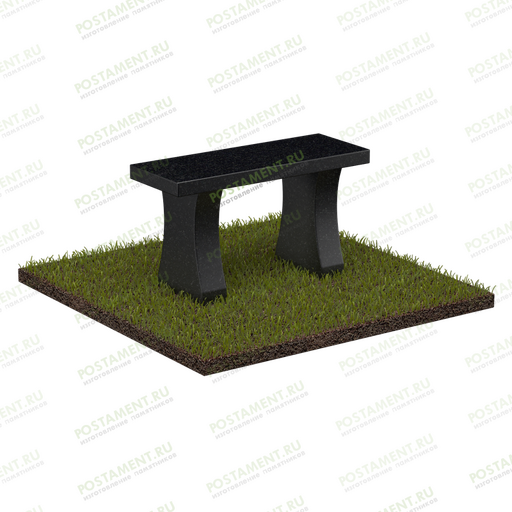 Прямоугольная скамейка из гранита с фото и ценой 51114