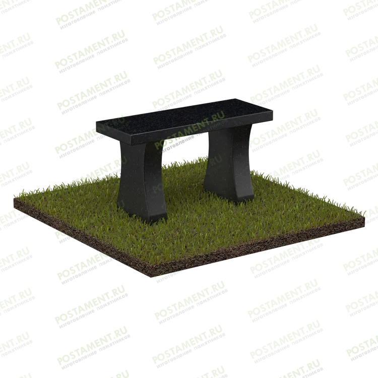 Прямоугольная скамейка из гранита с фото и ценой 51114