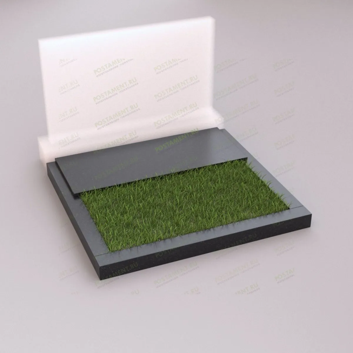 Цветник на 2 могилы с накладкой 81083