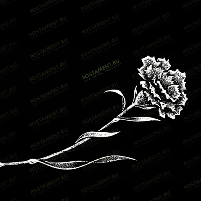 Гвоздика на памятник из гранита 91021