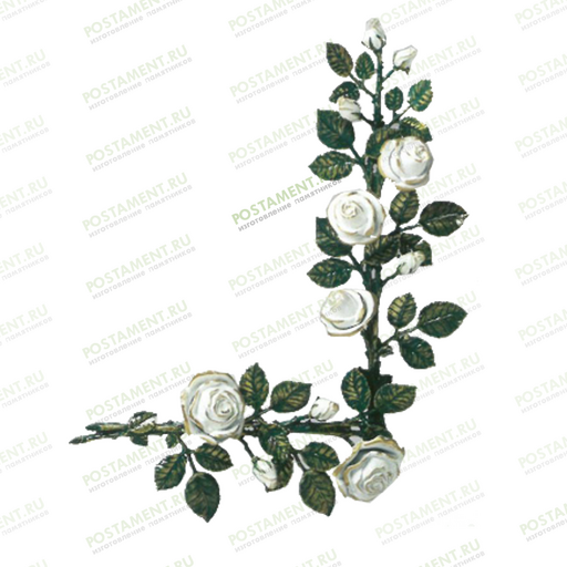 Розочка на памятник из бронзы 82048