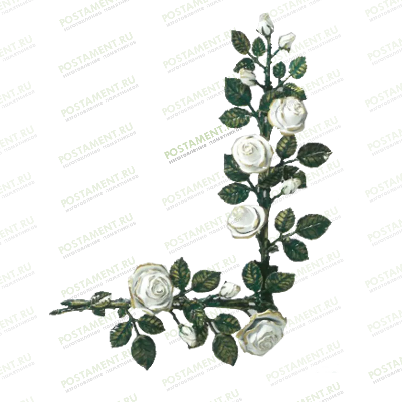 Розочка на памятник из бронзы 82048