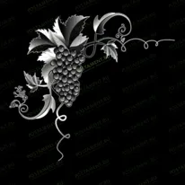 Виньетка с виноградом 96040