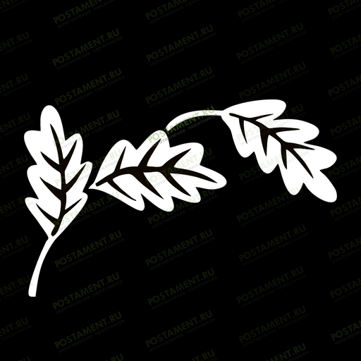 гравировка листьев дуба для мужского памятника