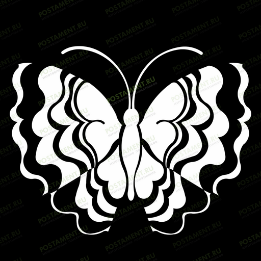 оформление на памятник бабочка 91144