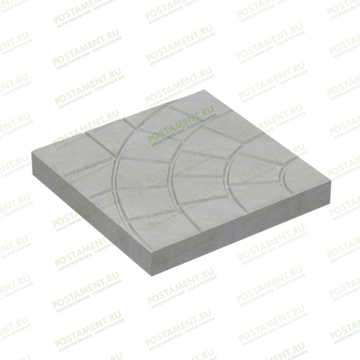 Мощение захоронения тротуарной плиткой 60009