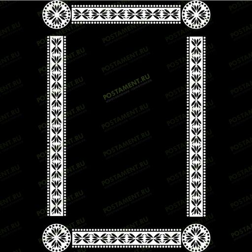 Рамка на памятник гравировка 91205