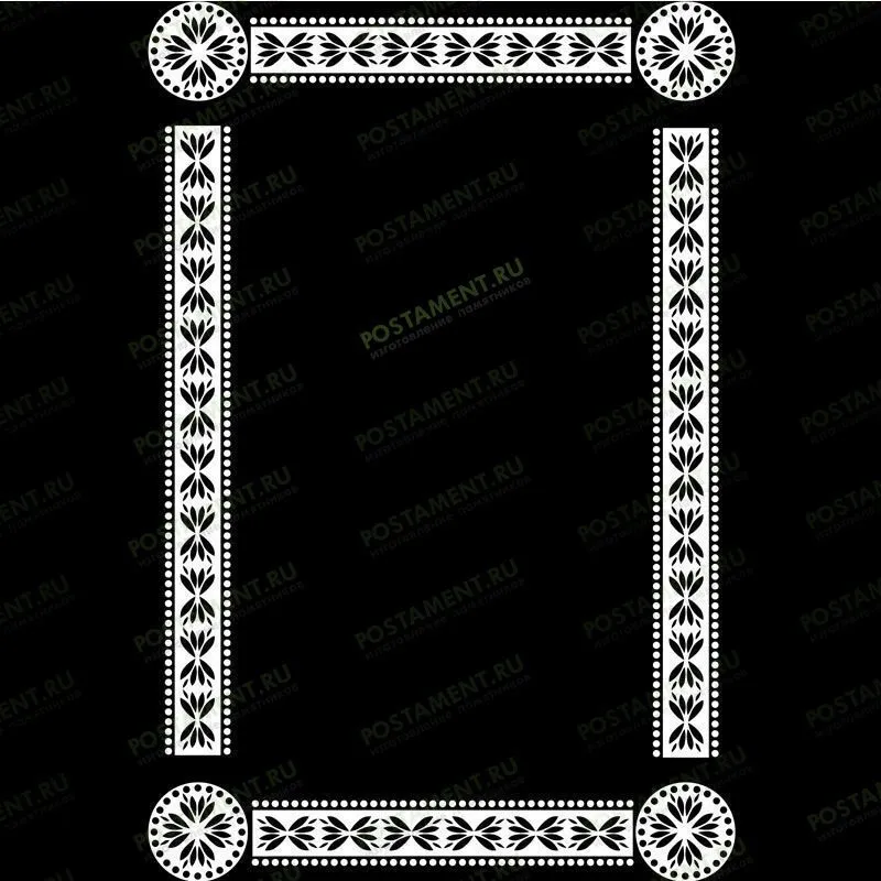 Рамка на памятник гравировка 91205