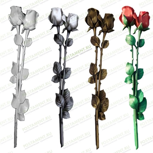 розочки на памятник из акрила 82208