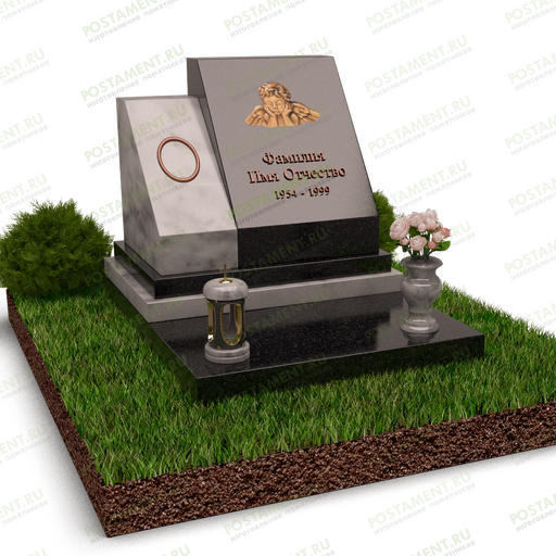 Маленький комплекс на могилу с Уфалейским мрамором