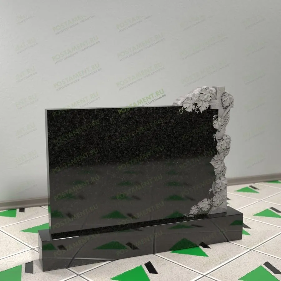 Памятник с виноградом и крестом 17713